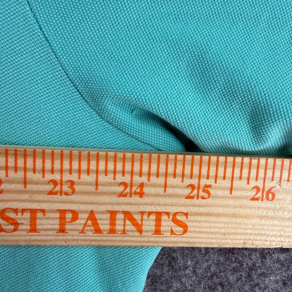 Polo Ralph Lauren Polo Shirt Mens XXL Teal Green Stretch Preppy Yellow Pony Logo